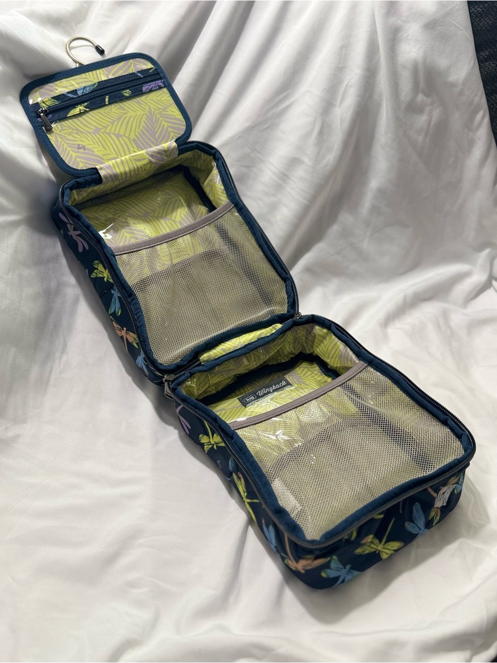 Lug Wingback Hanging Toiletry Case - Dragonfly Icepop